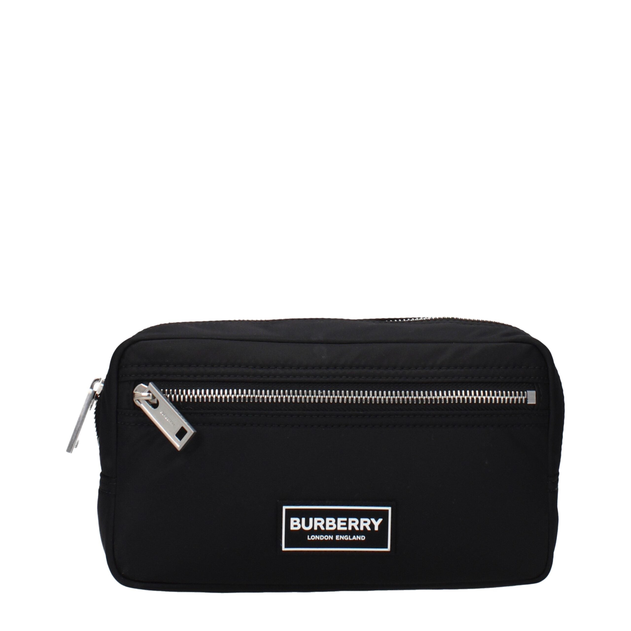 Burberry Black Nylon Clutch Bags